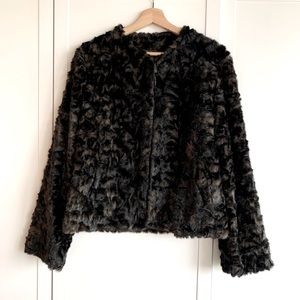Faux Fur Cropped Jacket